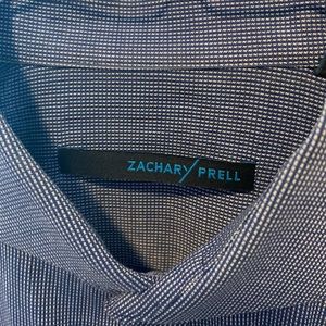Zachary Prell Blue Button Down Dress Shirt